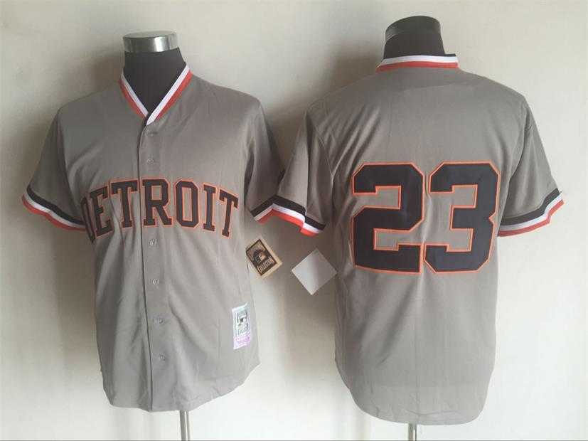 Detroit Tigers #23 Kirk Gibson Gray Mitchell And Ness Throwback Stitched Jersey,We sell and wholesale Detroit Tigers #23 Kirk Gibson Gray Mitchell And Ness Throwback Stitched Jersey on line form chian!